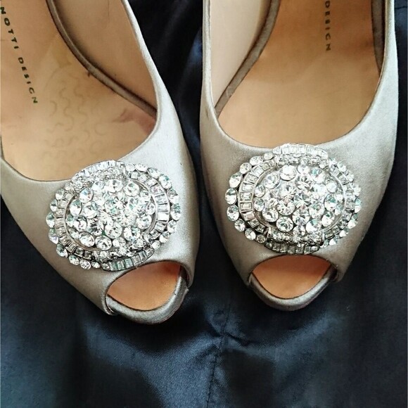 GIUSEPPE ZANOTTI Crystal Jeweled Knot pump size 37.5 - Picture 5 of 8